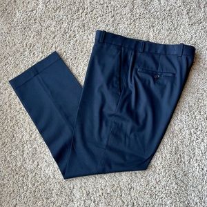 Men’s Perry Ellis slim fit navy blue dress pants